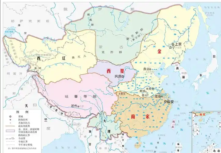 中国元朝地图(中国历史上疆域最大的时代之一)