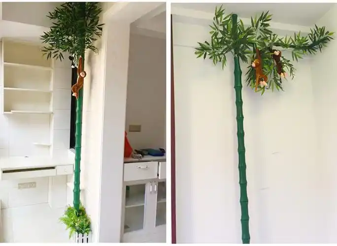 下水管装饰包暖气管道遮挡燃气管子美化阳台仿真竹子皮塑料假树皮