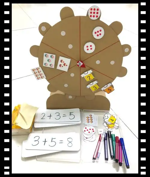 一组数学自制玩教具