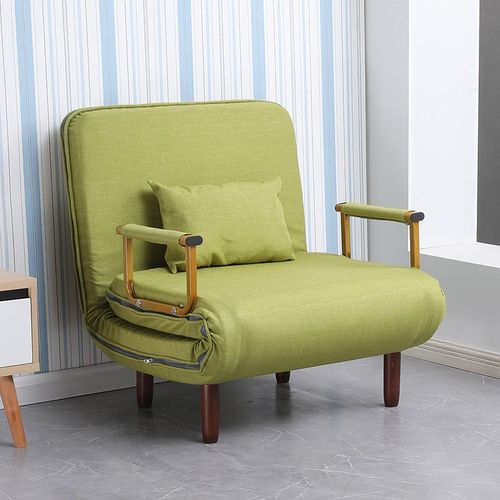 三极 tp1078 可拆洗单双人两用折叠床 120*190*26cm 绿色(lx)