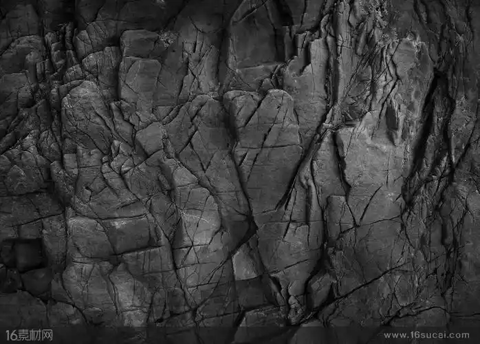 黑色岩石纹理背景高清图片 - 素材中国16素材网