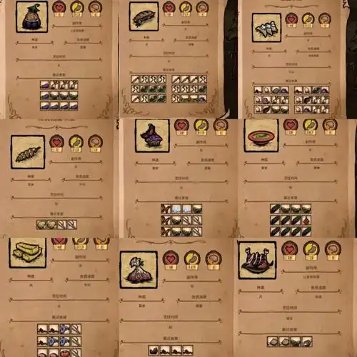 整理一下饥荒食谱