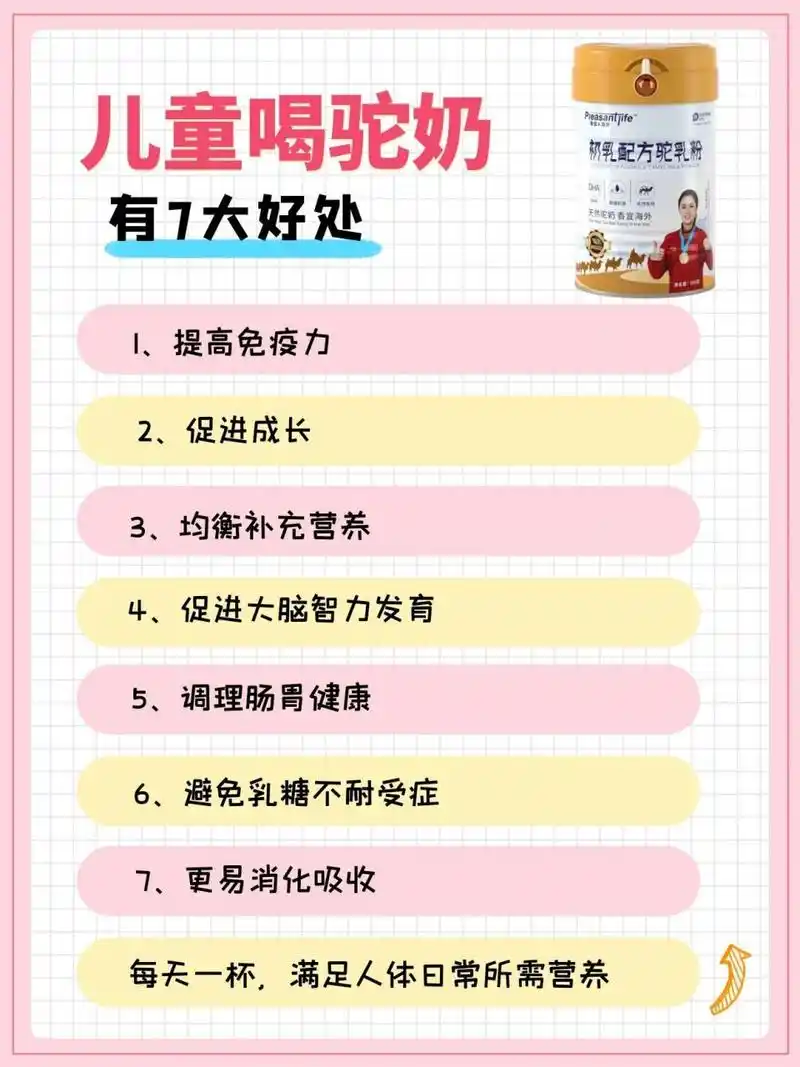 小朋友常喝驼奶有哪些好处?