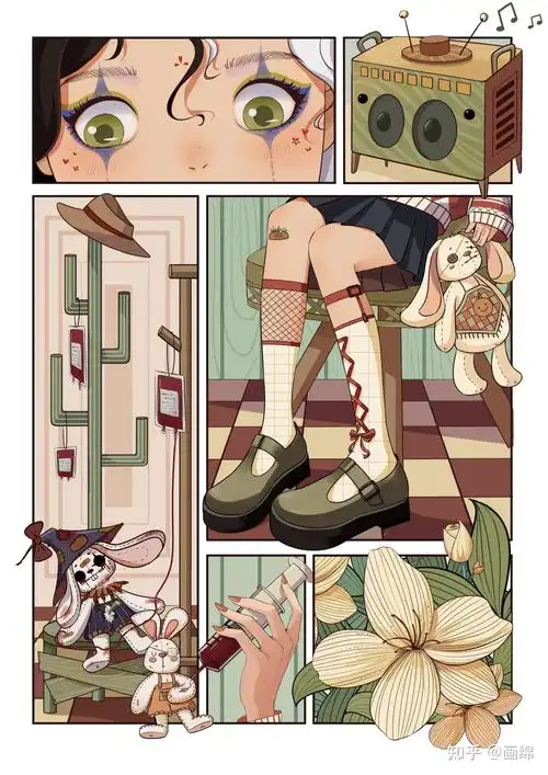 分镜插画|(附线稿)