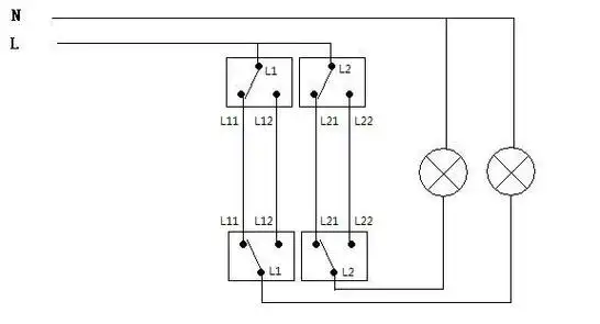 双开关如何安装?如图