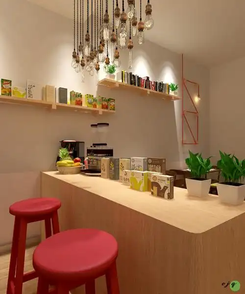 现代工业风冷饮店