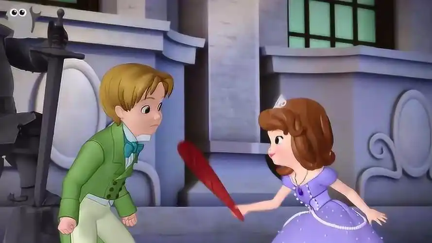 小公主苏菲亚小公主正在向小王子展示着一个神奇的东西