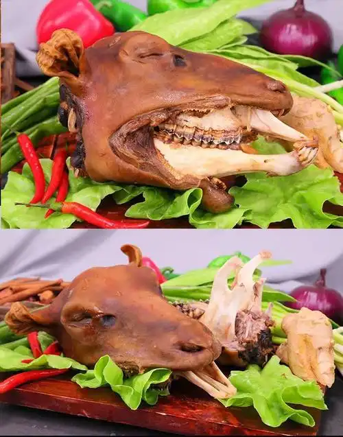熟食整只 全熟羊头整只羔羊头即食内蒙古散养草地羔羊羊头肉五卤羊头
