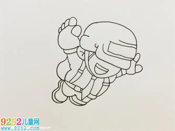 吃鸡怎么画吃鸡简笔画教程