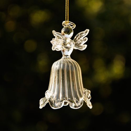 唯美祈福玻璃条纹天使风铃款 家居饰品新奇特创意礼品批发