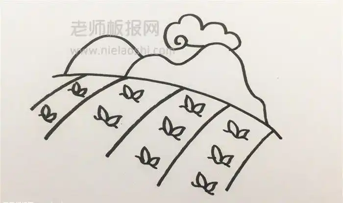 田野简笔画图片:田野怎么画