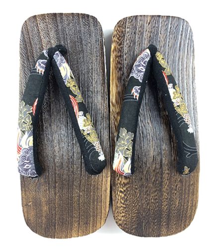 经典木屐日式男款桐烧木鞋中国国风男士人字一字拖