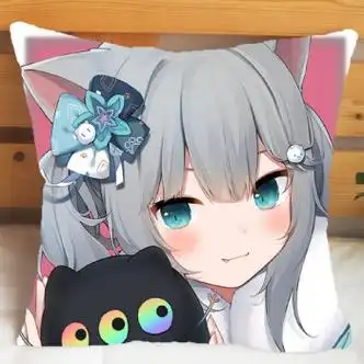 贝兰蓓儿猫羽雫抱枕猫耳娘二次元周边卡通靠垫男女朋友生日礼物枕套