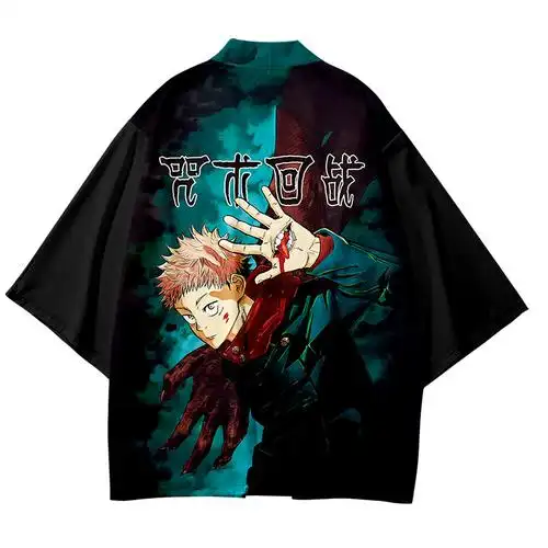 2020新动漫咒术回战羽织两面宿傩cosplay服装和服浴衣虎杖悠仁 砖