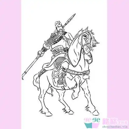 关羽简笔画关羽简笔画霸气