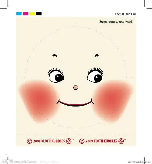 卡通娃娃脸简笔画 五官娃娃脸卡通图片