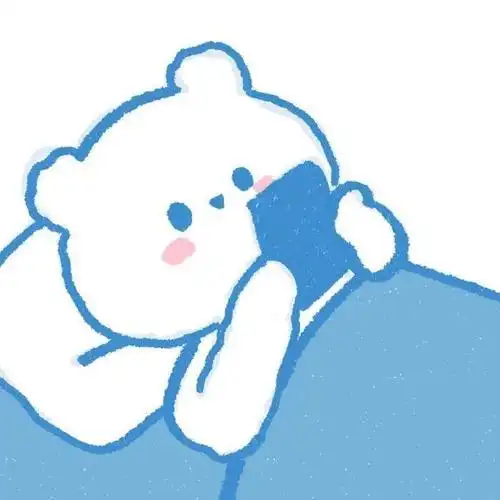 女生小熊头像简笔画可爱