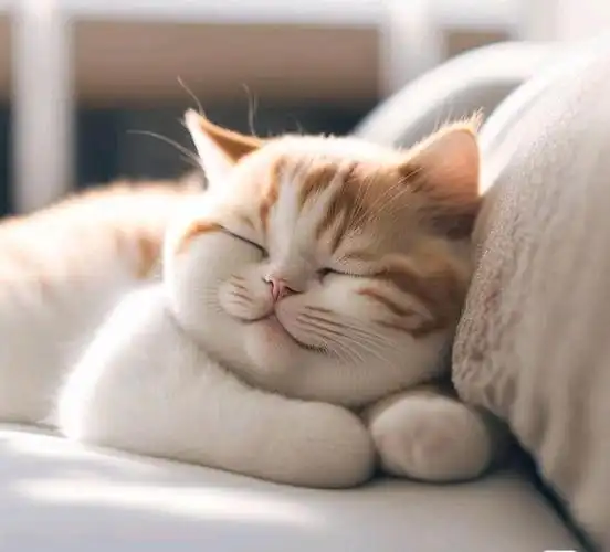可爱的猫咪睡觉啦