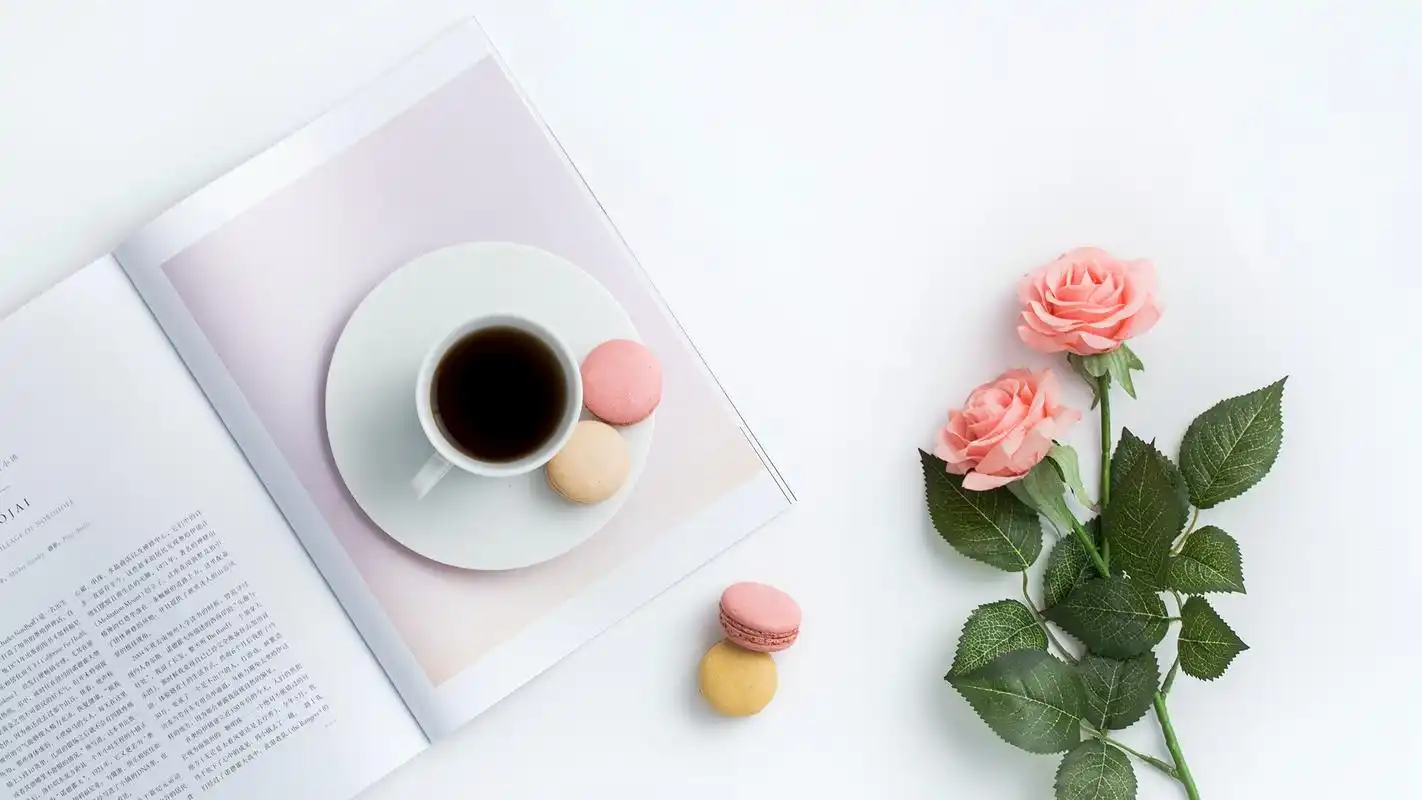 唯美意境咖啡拉花桌面壁纸