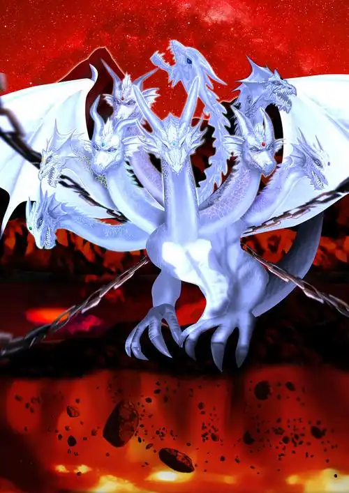 原创九头龙插画设计