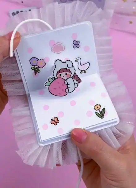 自制迷你手账本立体内页 少女心闺蜜款小本子