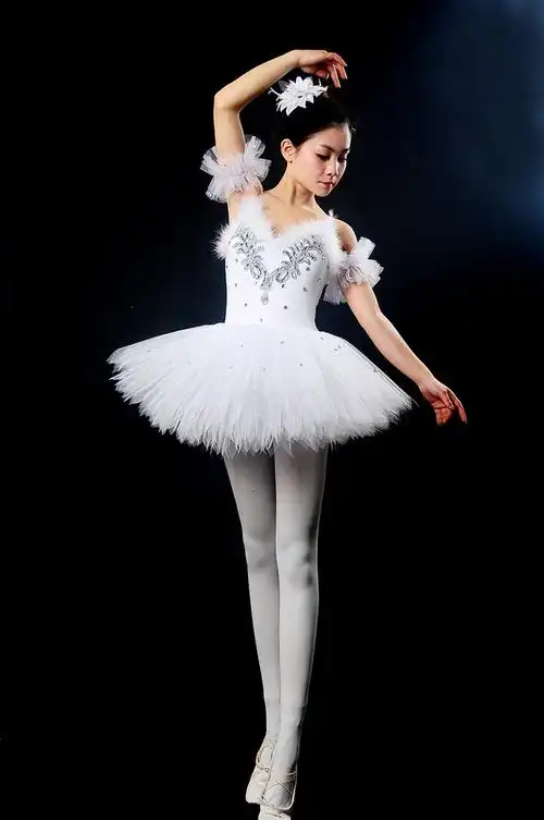 健身芭蕾舞裙成人新款专业芭蕾练功服吊带舞蹈纱裙蓬蓬裙小天鹅演出服