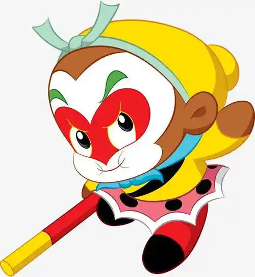 孙悟空卡通q版卡通翻腾的孙悟空可爱卡通孙悟空图片卡通可爱孙悟空