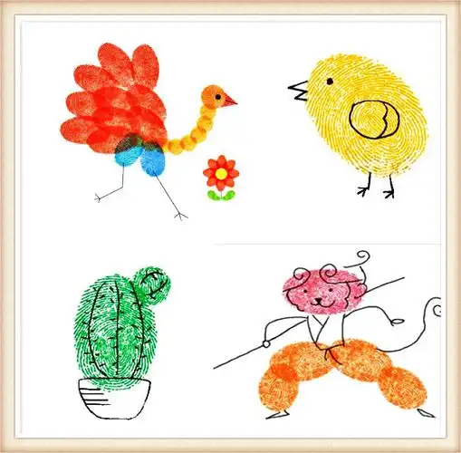 简单好玩的儿童手指画