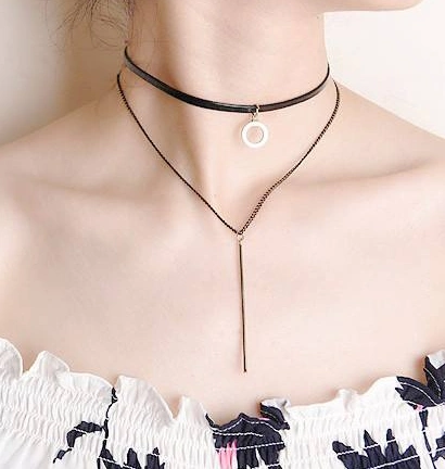 贴颈项链:choker