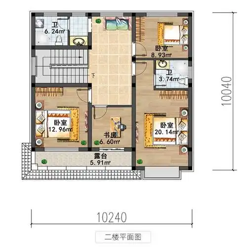 农村盖房,这套10x10的户型很实用,村里人都说户型好