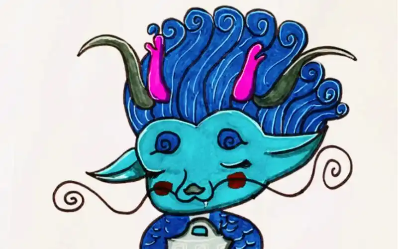 山海经神兽/q版神兽/上古神兽麒麟/#儿童创意画#简笔画#0616岁儿童