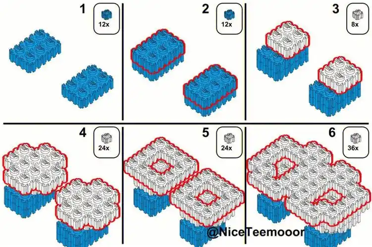 国产积木  #串联积木  #串联积木图纸 #微颗粒积木 #微颗粒积木