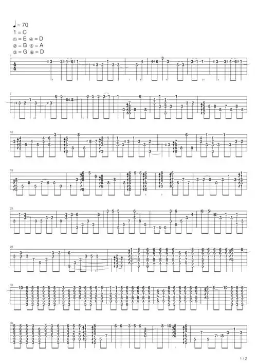 forever love 吉他谱