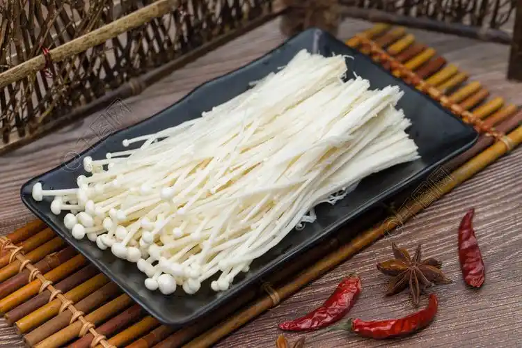 火锅配菜金针菇横版拍摄