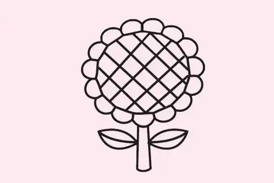 向日葵简笔画画法步骤教程及图片大全