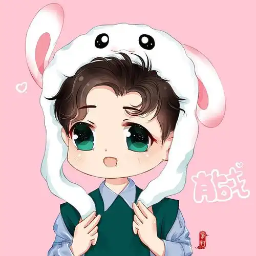 一朵爱笑的花从紫封转采于2020-08-27 06:48:24肖战q版头像卡通人物