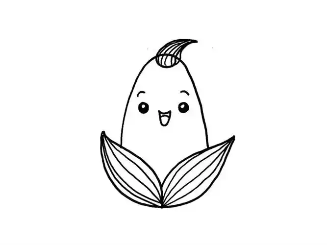 玉米简笔画,玉米图片,小玉米简笔画