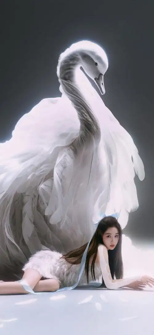 虞书欣白天鹅芭蕾风造型#-#虞书欣蝴蝶结发带造型#虞书欣最新杂揪