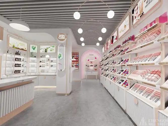 化妆品店空间设计效果图-【城起设计公司】装修效果图