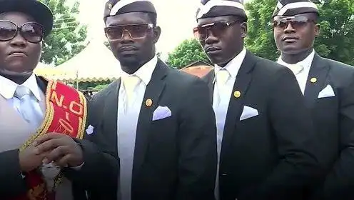 黑人抬棺,专业团队,了解一下!