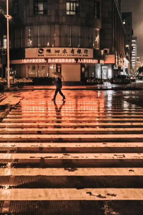 雨夜街景
