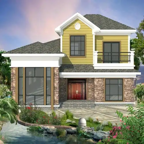 阳泉轻钢别墅房子厂家生产 简约轻钢别墅房子 宏基舜达轻钢别墅房子