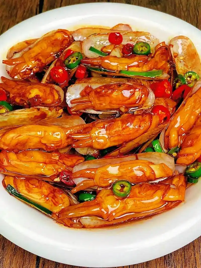 这香辣爆炒蛏子,酱汁浓 - 抖音