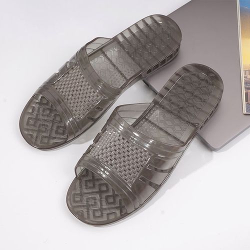 男拖鞋复古空调拖鞋水晶拖鞋耐磨牛筋材质穿不烂防滑透气不臭脚