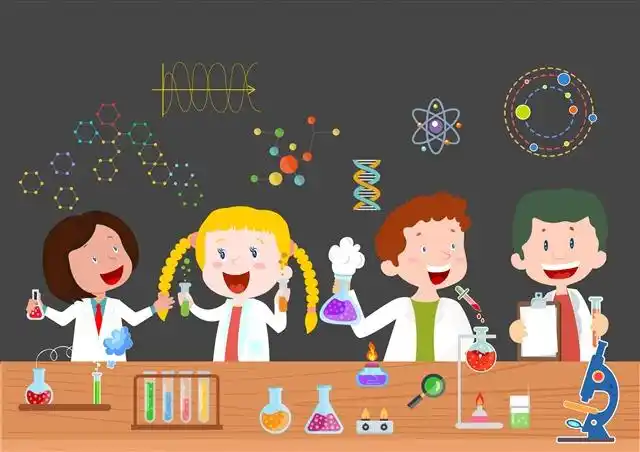 科学实验图片-卡通科学实验图片-科学实验矢量素材下载
