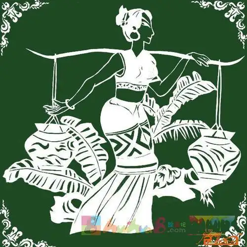 傣族儿童服装简笔画