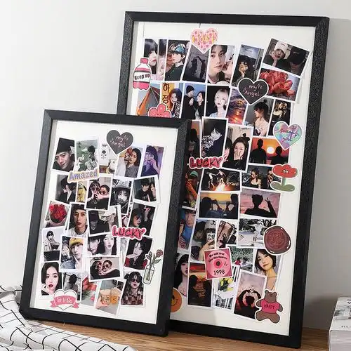 情侣相框照片diy手工纪念相簿挂墙桌摆拼图相簿冲洗生日礼物打印