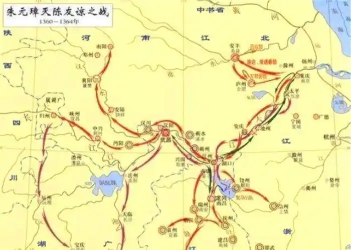 陈友谅集团兵强马壮拥有60万军队为何败给了朱元璋