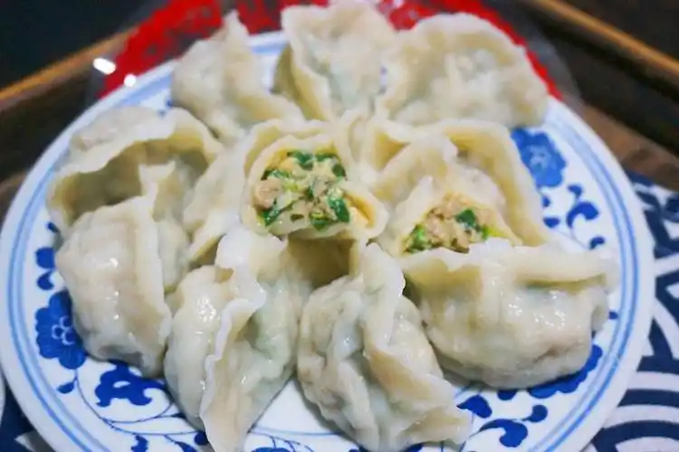 好吃不过饺子,猪肉韭菜馅饺子,好吃不出汤