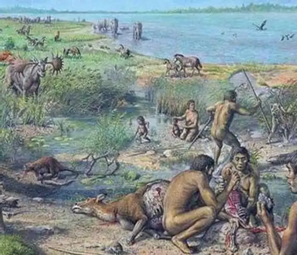 食不遮体的原始人类(二)食不遮体的原始人类(一)由于人类繁衍于蒙昧的